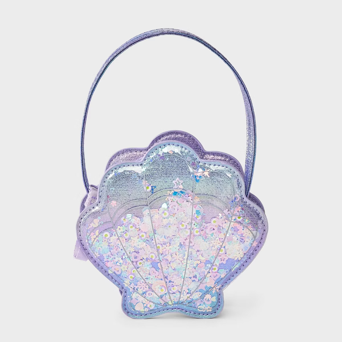Toddler Girls' Shell Confetti Handbag - Cat & Jack™ Purple | Target