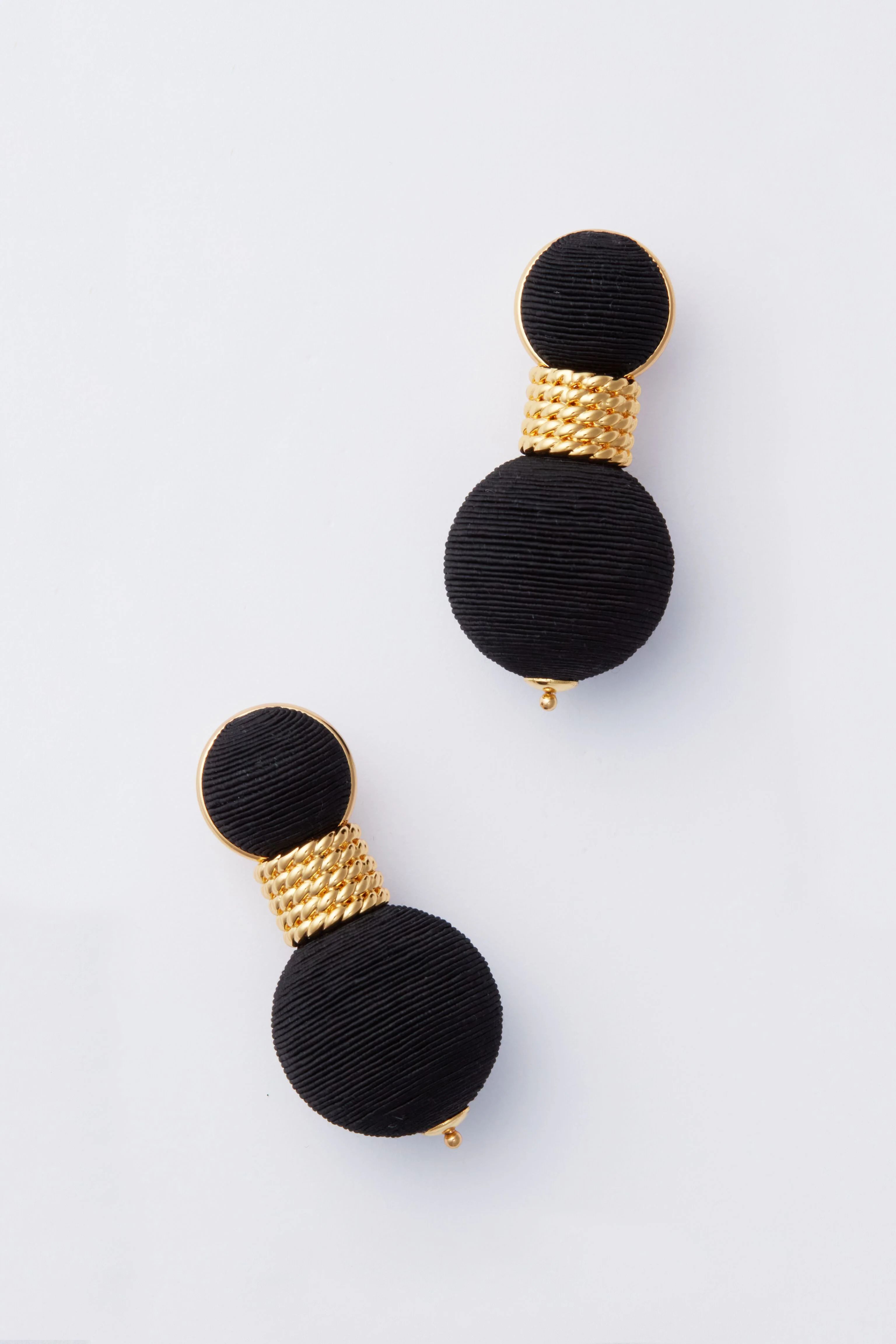 Black Silk Geneva Earrings | Tuckernuck (US)