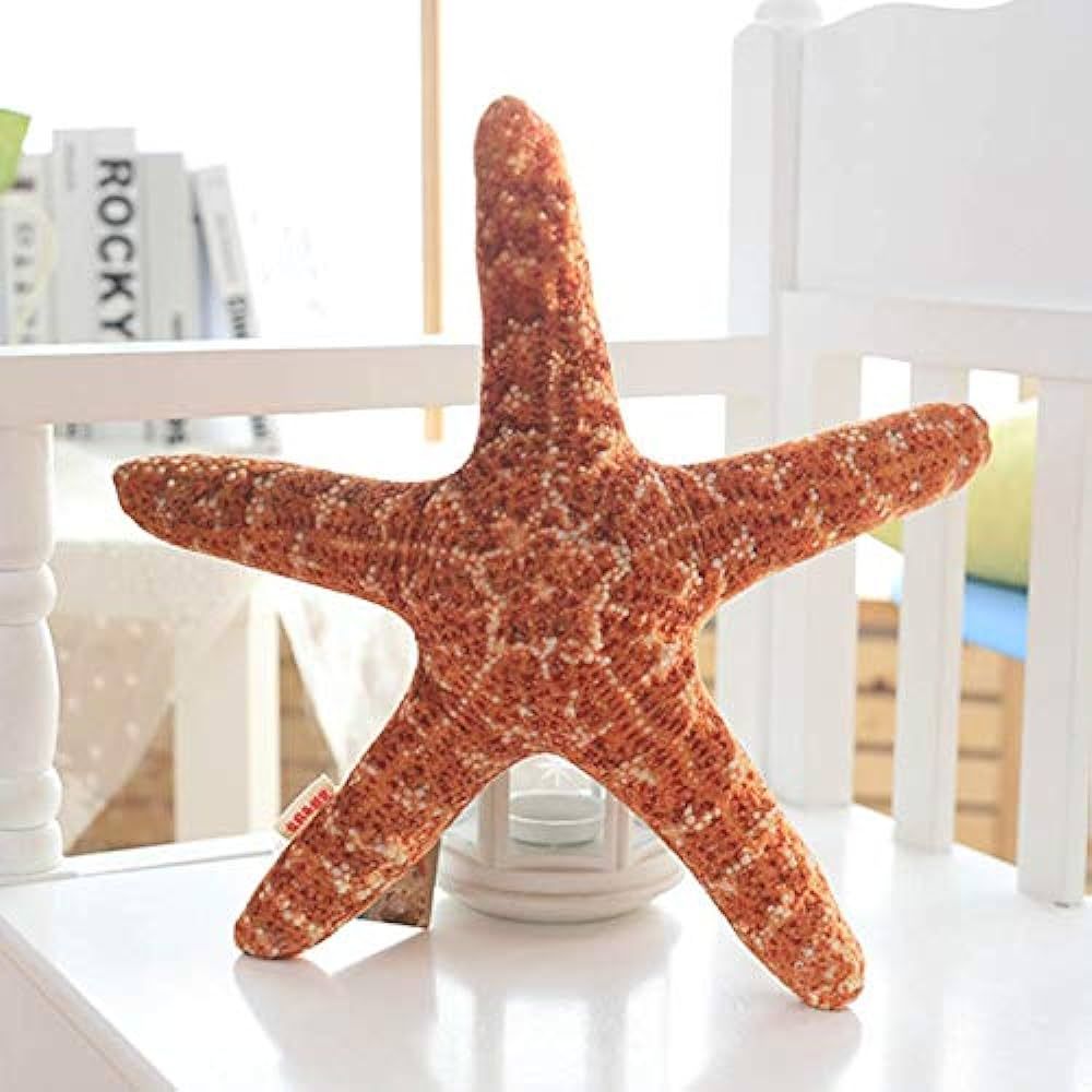 Starfish Pillow，Beach Starfish Shaped Throw Pillows ，Plush Cushion Nap Pillow Home Decorative... | Amazon (US)