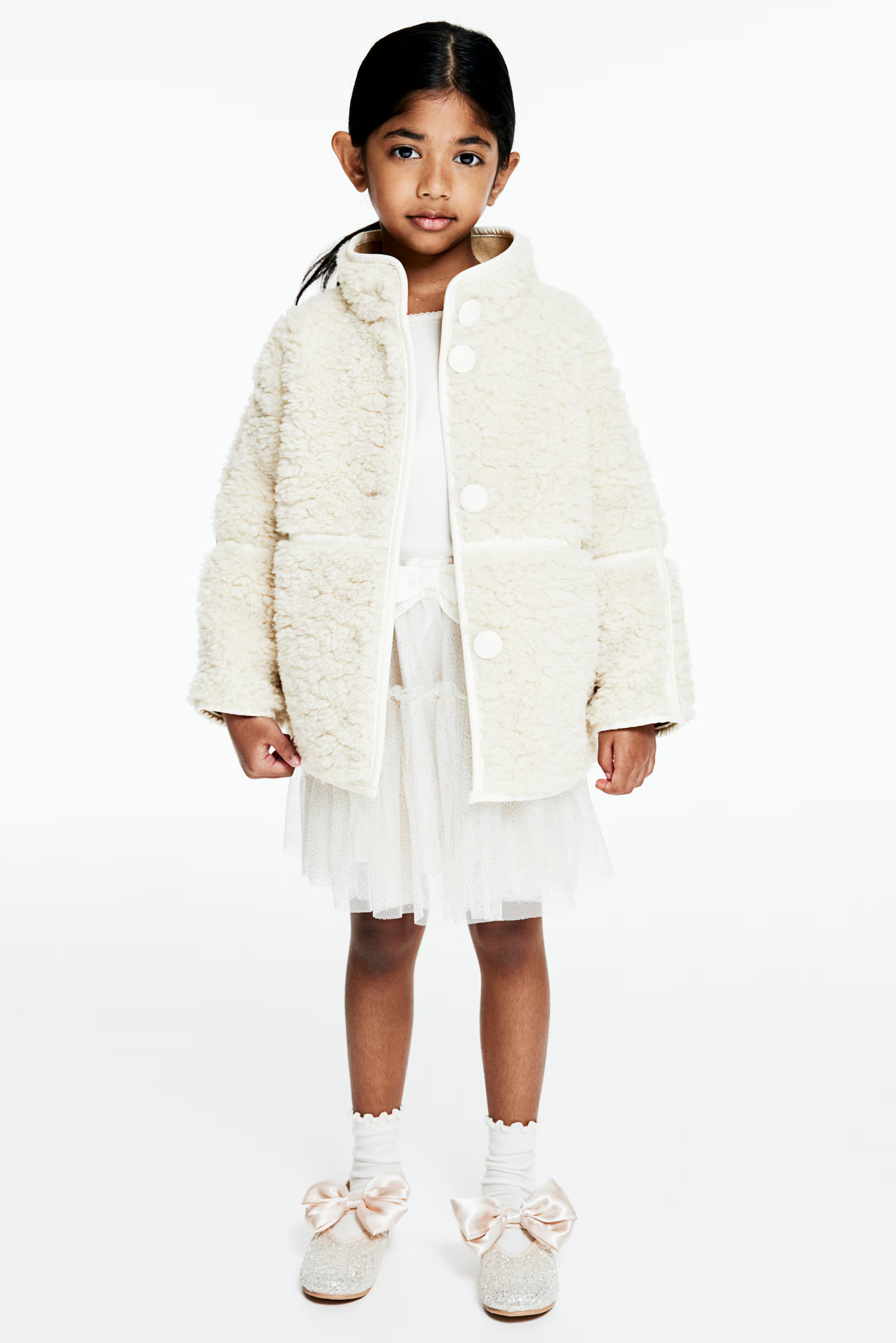 Fluffy Jacket - Cream - Kids | H&M US | H&M (US + CA)