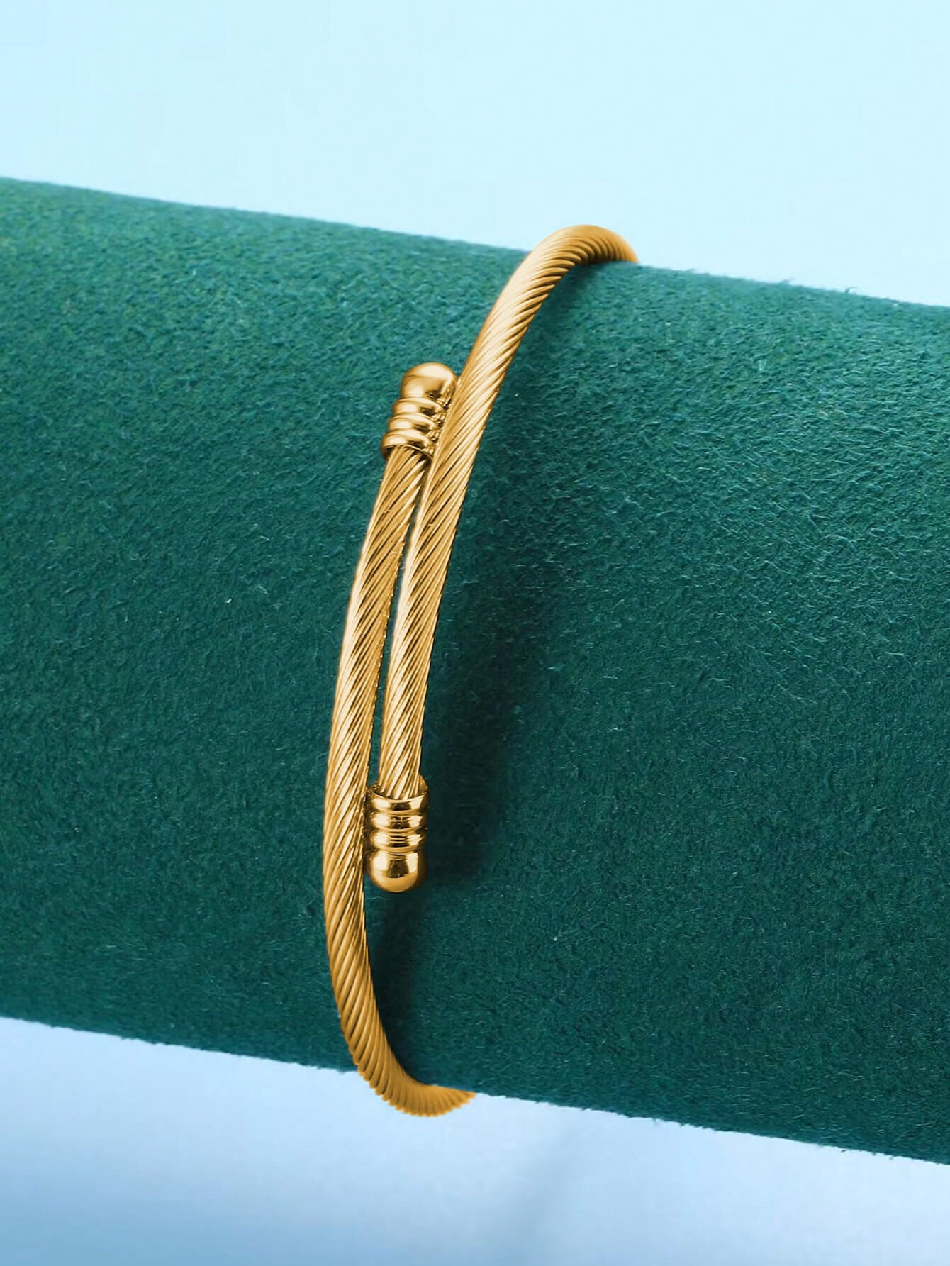 1pc European And American Fashion Titanium Steel Open Bangle, Women's Simple And Versatile Bracel... | SHEIN