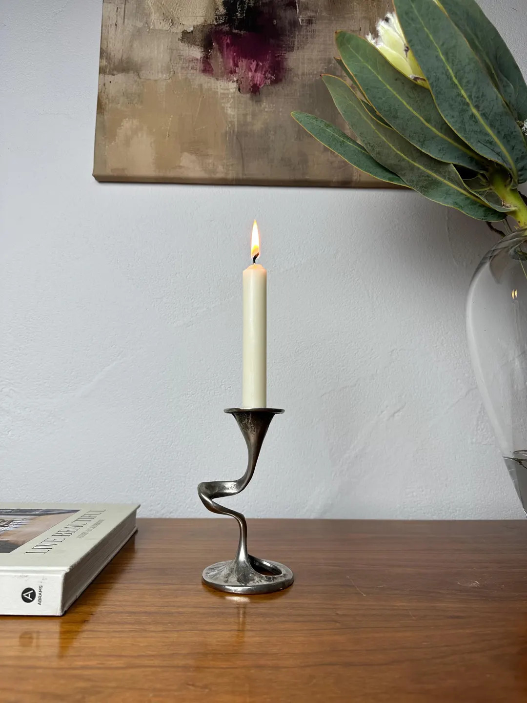 Brutalist German Bakery Solingen Manufactory Sculptural Candle Holder 1950 Candelabra Art Nouveau... | Etsy (US)