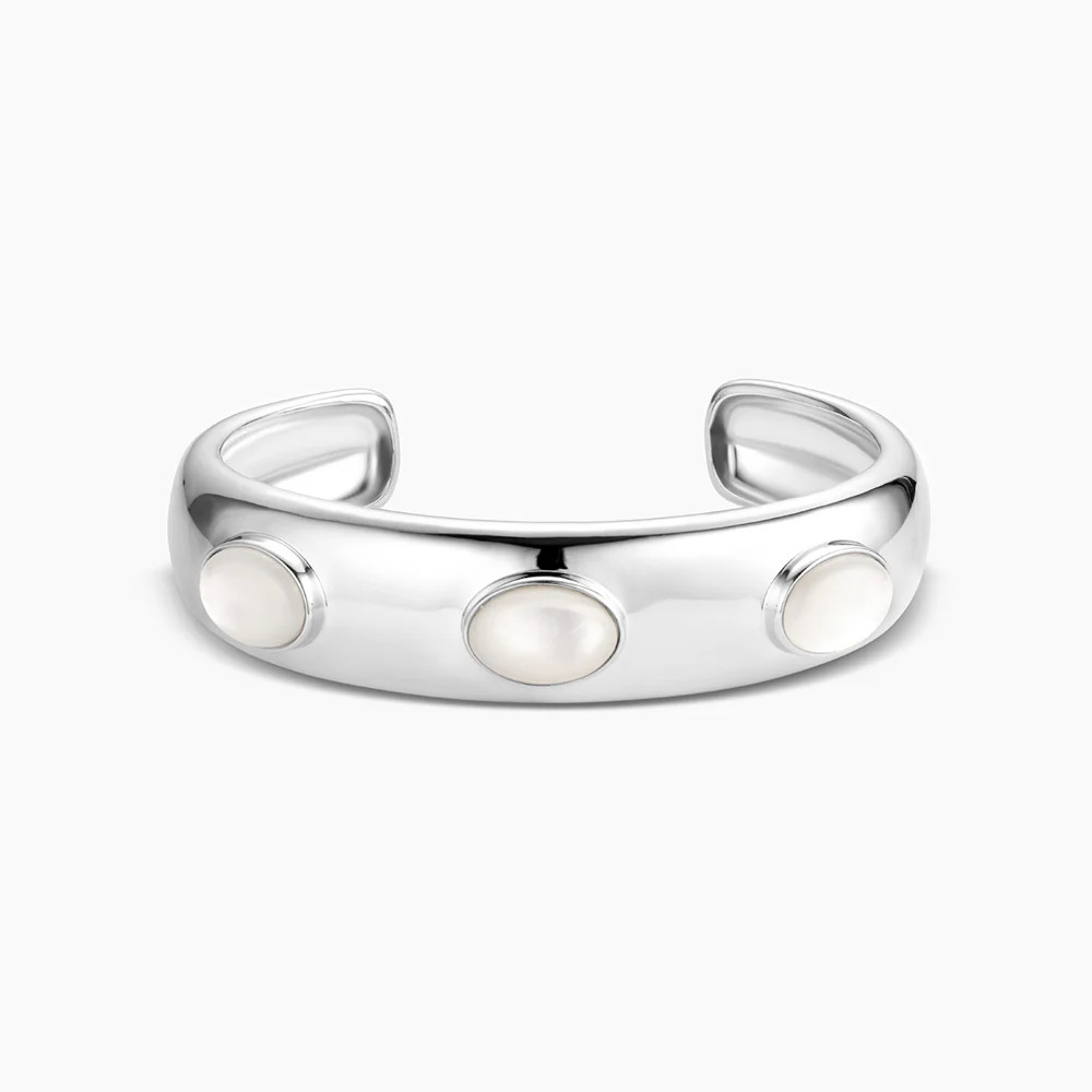 Simone Silver Mother Of Pearl Cuff Bracelet | Thatch