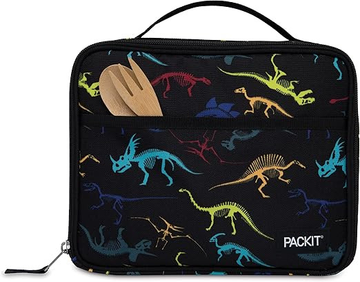 PackIt Freezable Lunch Box, Dino Fossils Neon, Built with EcoFreeze Technology, Collapsible, Reus... | Amazon (US)