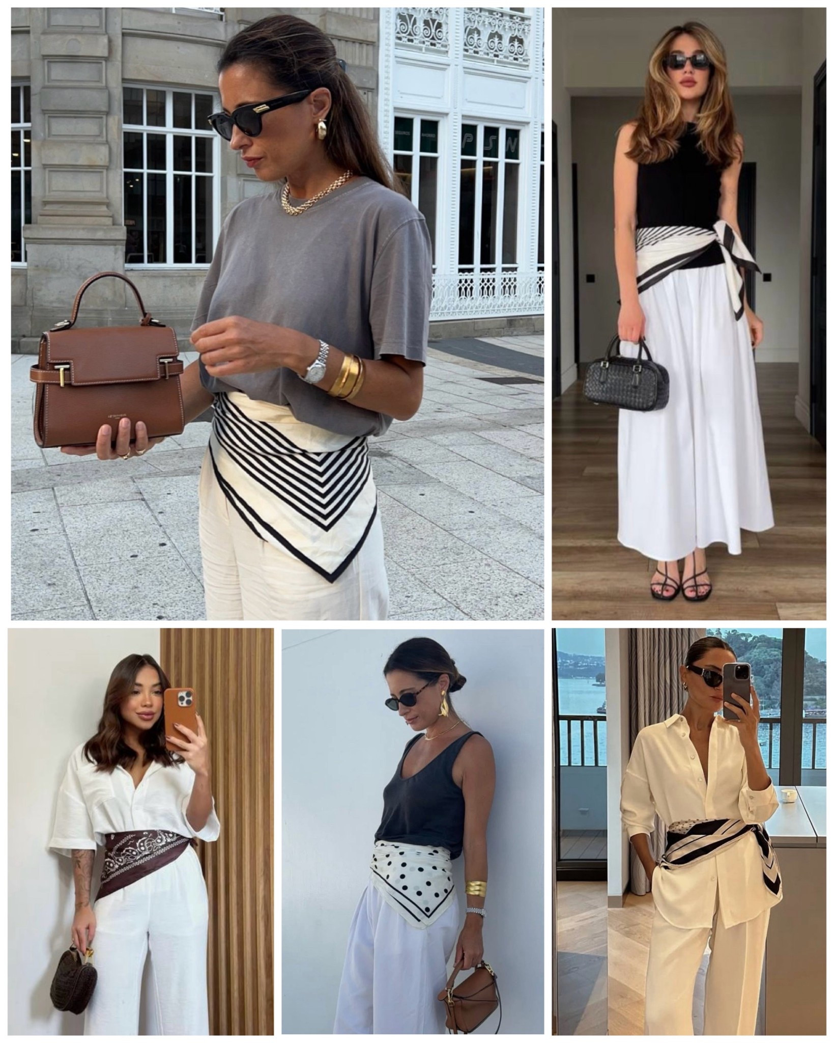 Add a scarf. 

There are so many ways to rock a scarf but worn at the waist is the most popular way.

Here’s some silk scarf options to add one of the hottest accessories to your wardrobe. 

#LTKstyletip #LTKaustralia