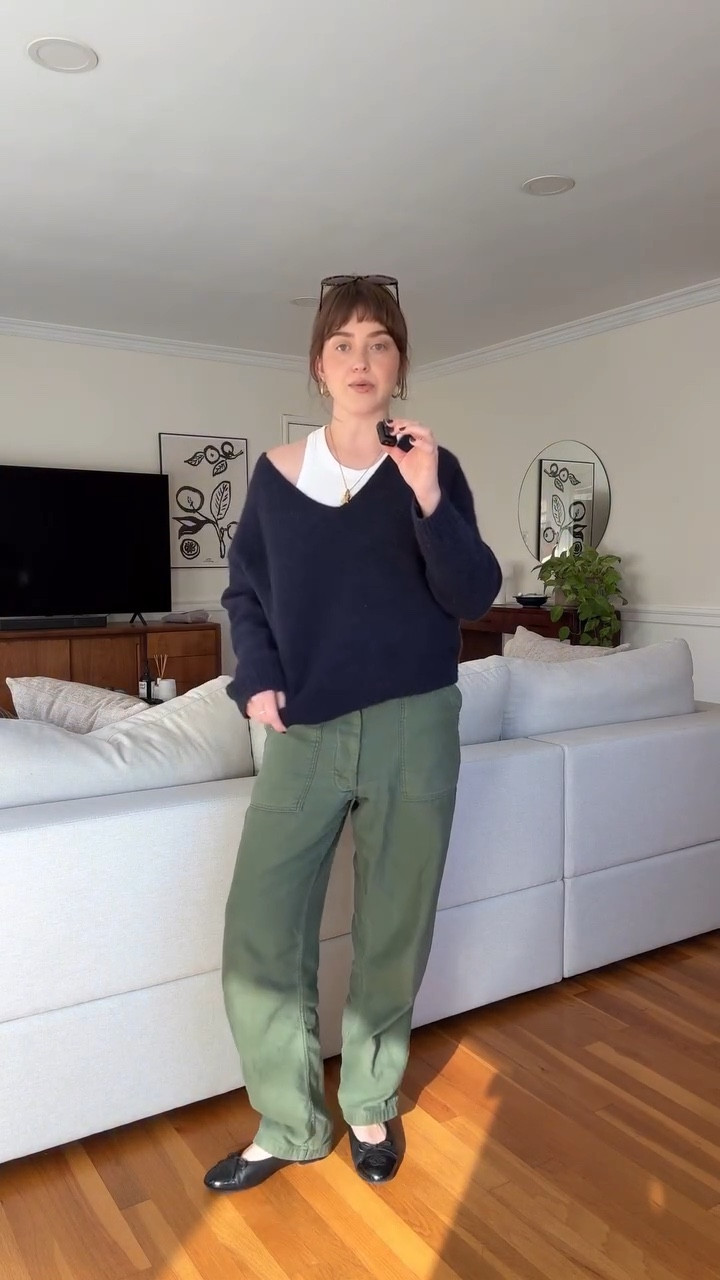 Day 11 of sharing my outfit everyday! Sezane sweater, KOTN tank, and vintage OG 107 fatigue pants. 

#LTKootd