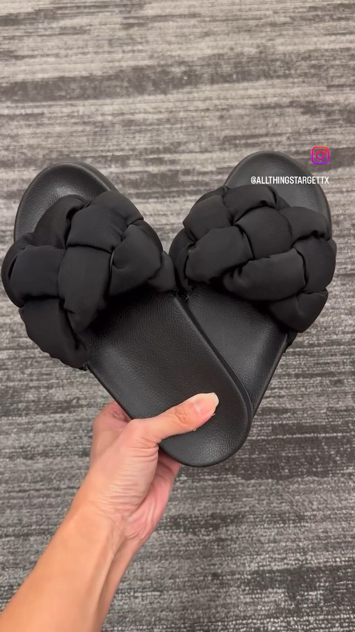 Spotted some $98 puffy braided slides at Antrhopologie that reminded me of ones at Target for a fraction of the price!  Check out these super comfy and super stylish dupes
on your next Target run! ☀️

* Braided Slides - $24.99

#target #targetrun #targetstyle #anthropologie #dupe #sandals #fypシ #fyp #foryoupage #reels #reelsvideo #reelsviral #ontrend #trendy #summervibes #affordable #trending #black #ltkunder50 #shoes #lookalike #viral #reelsvideo #viralreels #influencerstyle

#LTKshoecrush #LTKstyletip #LTKunder50
