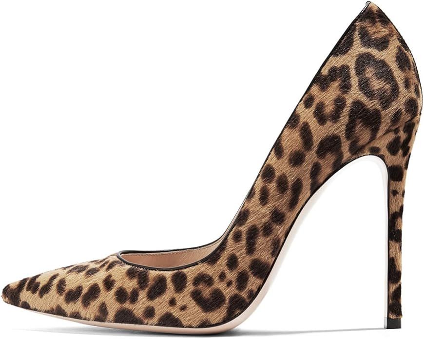 AMARANTOS Women's Classic Pointed Toe Elegant Slip on Stieletto Dress Pumps Shoes | Amazon (US)