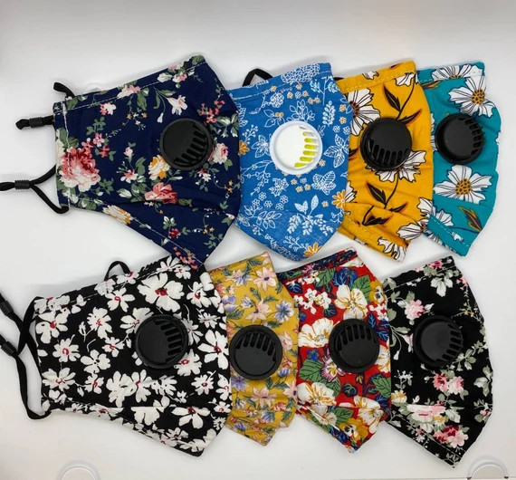 Washable Fashion Face Masks with air vent adjustable | Etsy | Etsy (US)