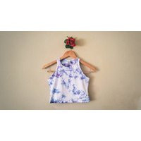 Purple Haze Tie-Dye Crop Tank - Lavender & Plum Festival Top Made-To-Order S-xl | Etsy (US)