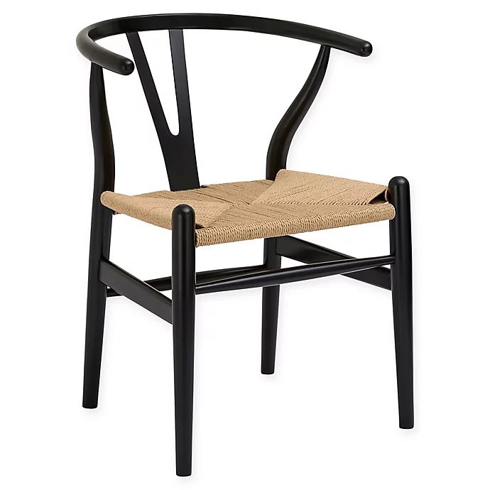 Poly and Bark Weave Chair in Black | Bed Bath & Beyond | Bed Bath & Beyond