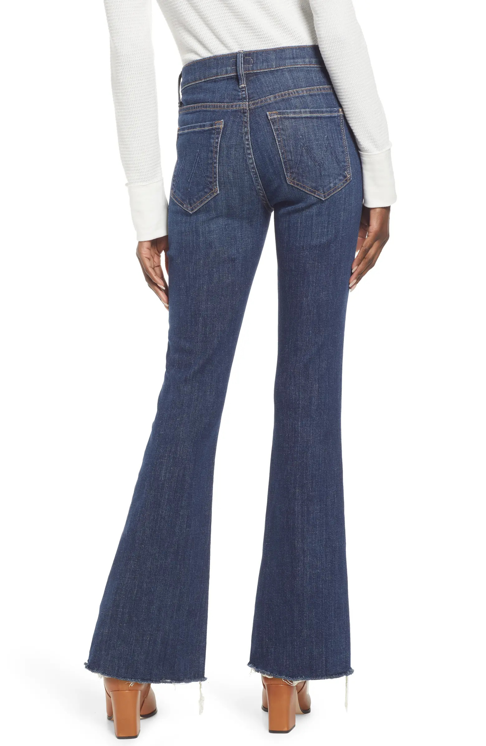 Raw Hem Flare Jeans | Nordstrom