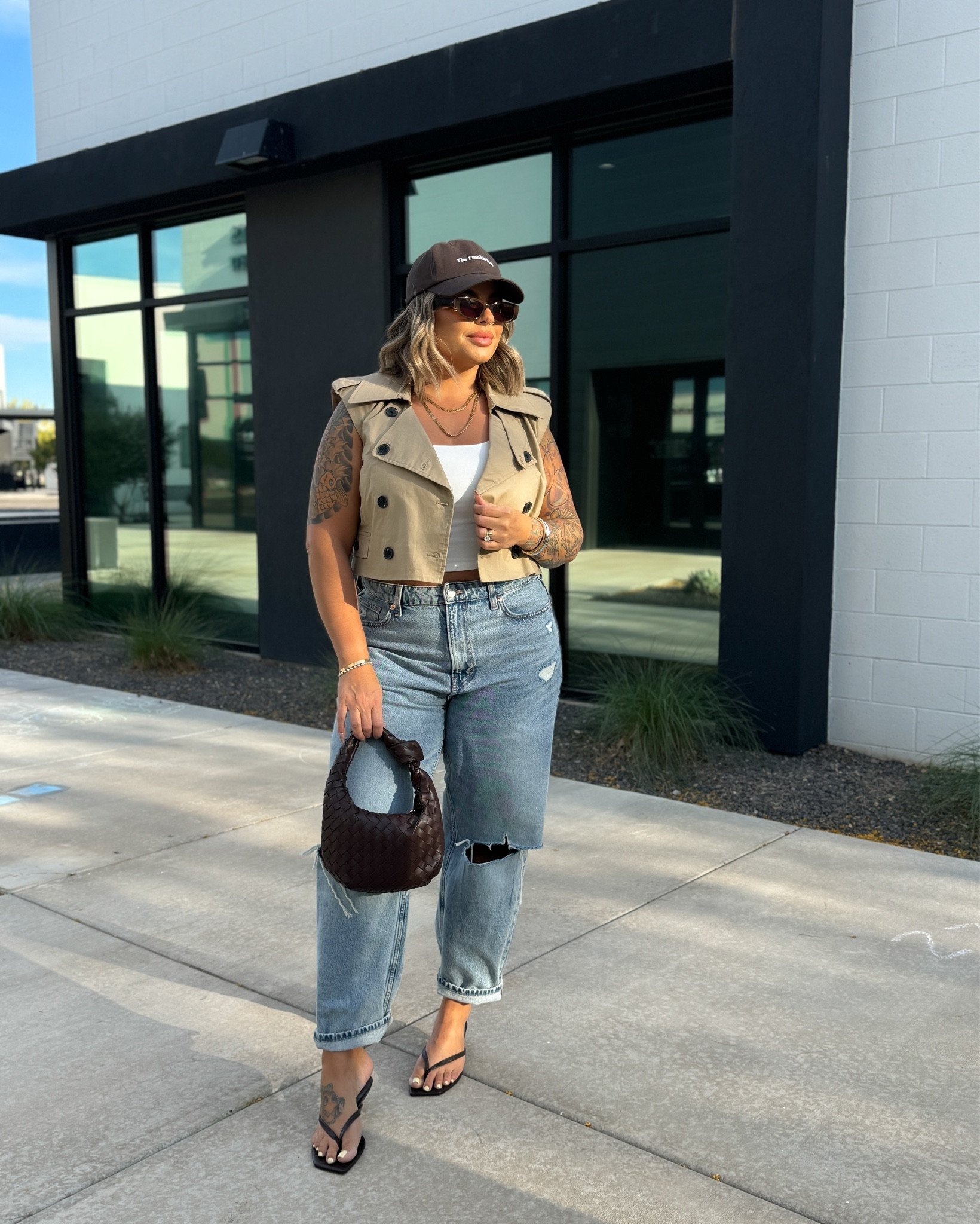 Jeans size 12 
Tank L 
Vest L 
Hat is the Frankie shop can’t link here 


#LTKFindsUnder50 #LTKMidsize #LTKSaleAlert