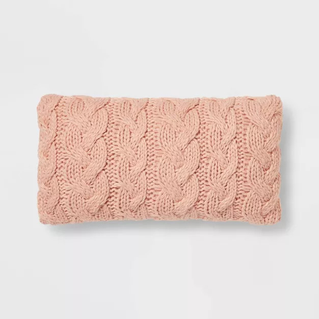 Chunky Cable Knit Throw Pillow - Threshold™ | Target