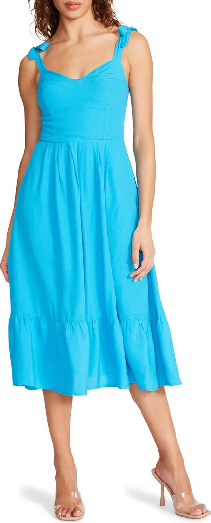 Steve Madden Sophia Rose Tie Strap Midi Sundress | Nordstrom | Nordstrom