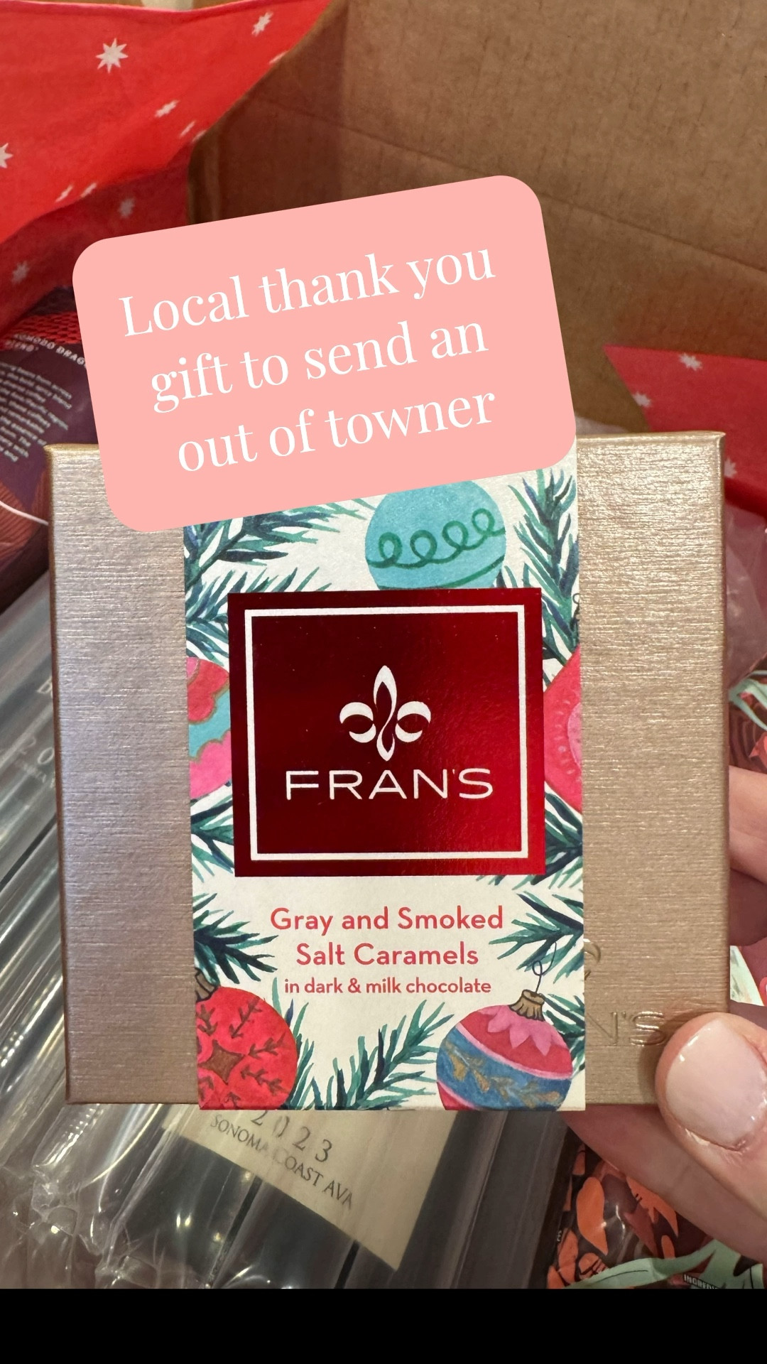 Sending a Sip of Seattle ☕️🍷🍫
Distance shouldn’t stop you from showing a little gratitude! When a simple text isn’t enough, I love sending a "Taste of the Pacific Northwest" to friends and family out of state. I’ve curated this gift with my absolute personal favorites—the things I actually reach for when I want to send a piece of home.
My personal "Thank You" trio:
• The Roast: Bags of Starbucks coffee. It’s the ultimate Seattle icon! Sending a bag of Pike Place or your favorite roast is like sending a morning hug from the PNW.
• The Pour: I’m obsessed with JM Cellars. For a red lover, their Bramble Bump Red is a total crowd-pleaser, but if you want something elegant and silky, you cannot go wrong with their Pinot Noir.
• The Treat: Fran’s Gray Salt Caramels. These are legendary for a reason—the perfect balance of salty and sweet. 
💡 Pro-Tip for the Personal Touch
Always a handwritten note. I always make sure a beautiful card is included with a message that’s as thoughtful as the gift itself. It turns a great package into a truly personal gesture that shows you went the extra mile.

#LTKfoodie #LTKdayinmylife #LTKSeasonal