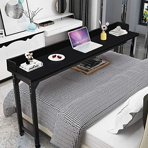 Overbed Table Laptop Desk – Bizzoelife 71 Inches Mobile Computer Desk Rolling Laptop Cart Heavy Duty | Amazon (US)