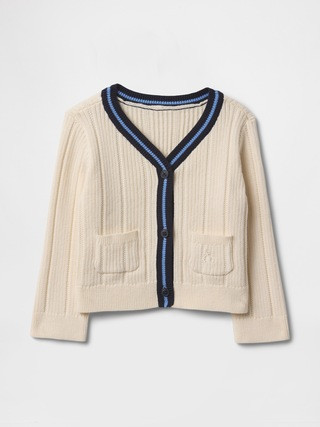 Baby V-Neck Rib Cardigan | Gap (US)