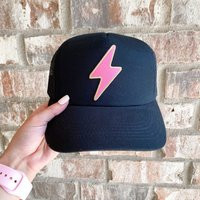 Lightning Bolt Patch Trucker Hat | Summer Adult Foam Mesh Unisex Ball Cap Baseball | Etsy (US)