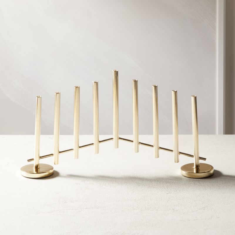 Architectural Menorah Candle Holder + Reviews | CB2 | CB2