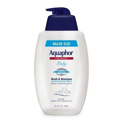 Aquaphor Unscented Baby Wash & Shampoo - 25.4oz: Liquid Cleanser with Pump Bottle for Sensitive & Normal Skin | Target