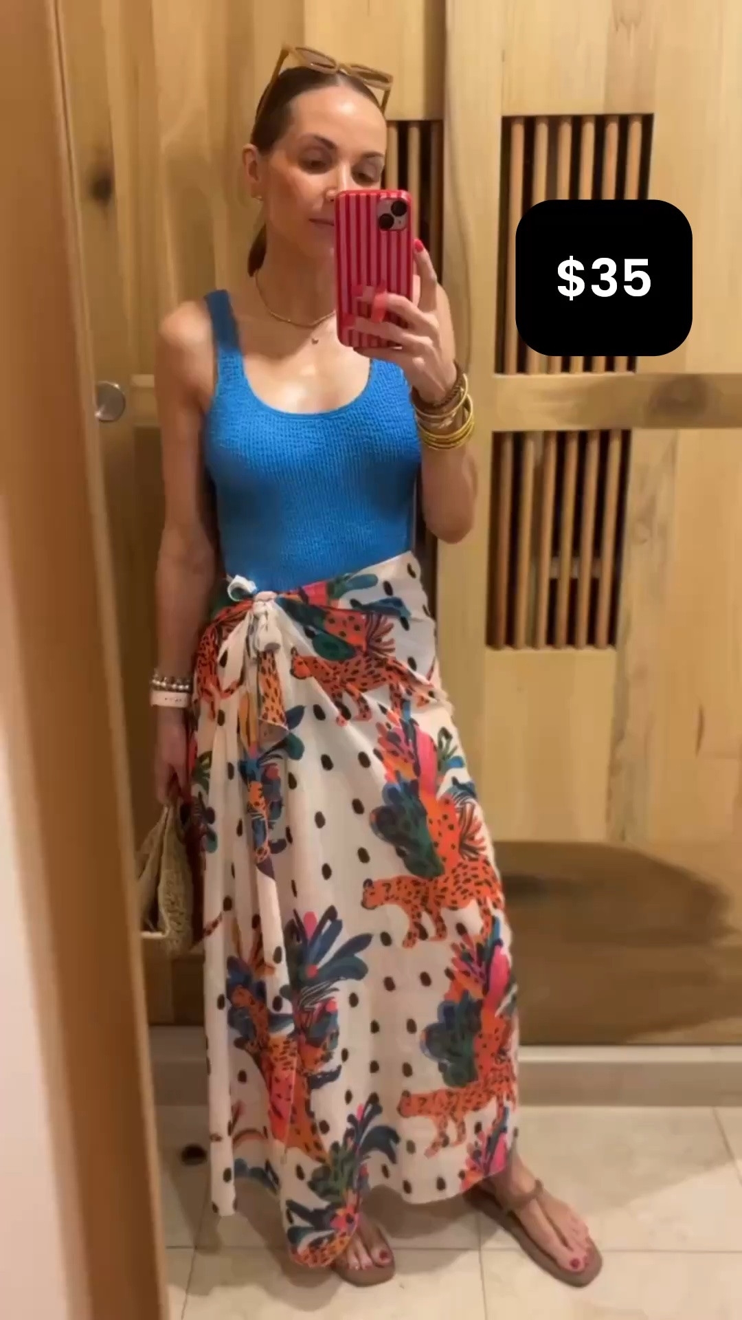 @amazon swimsuit that’s $35 paired with a $10 sarong! Perfect affordable look for a beach vacation!

#LTKTravel #LTKSwim