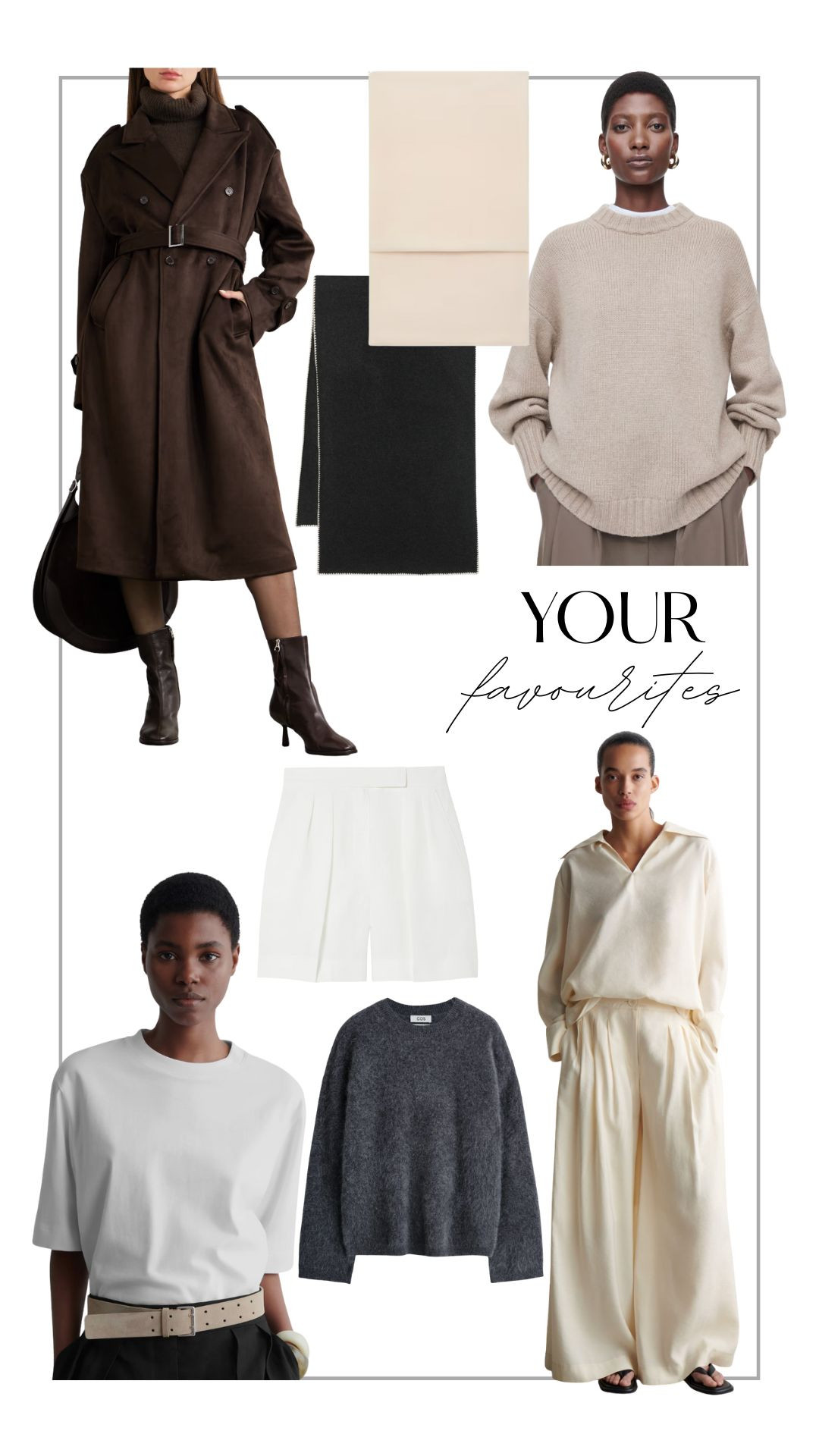 Your favourites from the last week, autumn fashion, knitwear, layering, Frankie Shop coat, basic white t-shirt, scarf, cosy outfits  

 

#LTKuk #LTKautumn #LTKstyletip