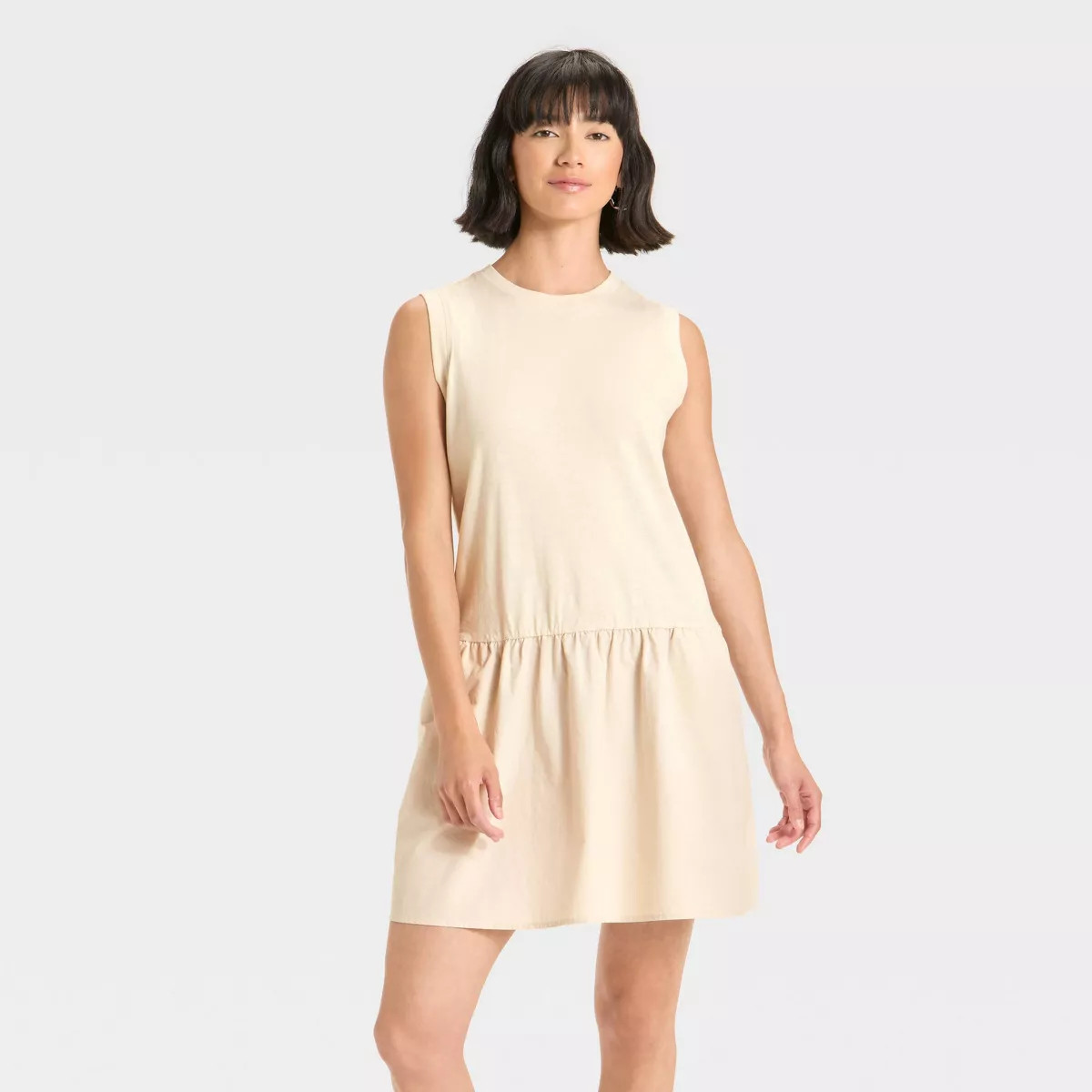 Women's Mini Shift Dress - Universal Thread™ Tan XS | Target