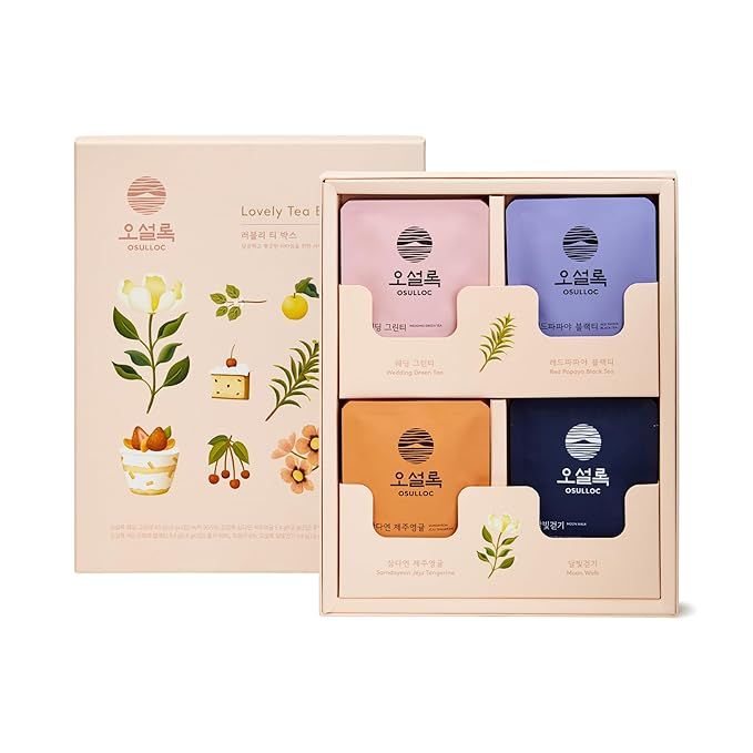 OSULLOC Lovely Tea Gift Box Set (12 count, 4 flavors x 3 EA), Mothers Day Gift Guide | Premium Bl... | Amazon (US)