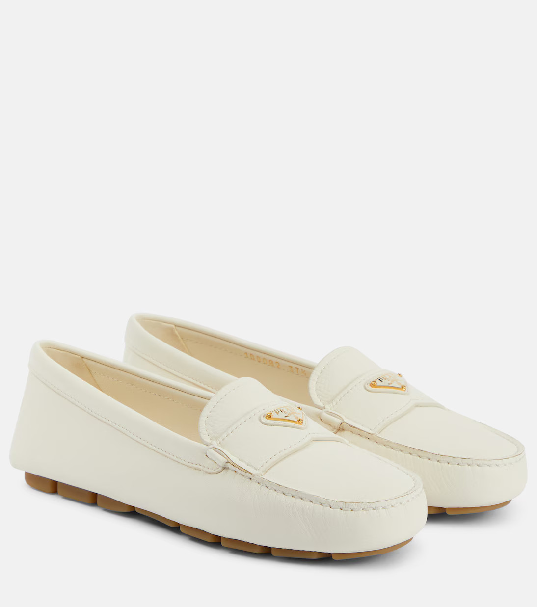 Logo leather moccasins | Mytheresa (US/CA)