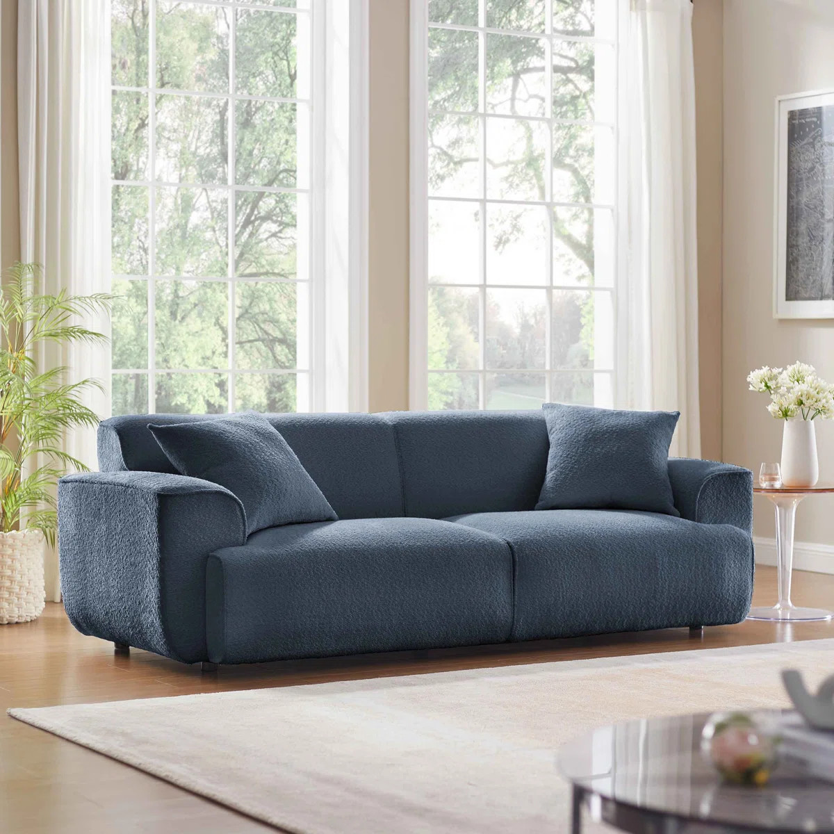 MINIMORE Modern Style 91"W Wallas 3Seater Sofa | Wayfair North America
