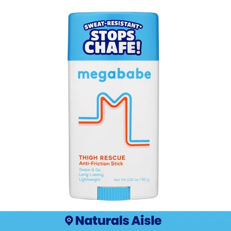 Megababe Thigh Rescue Anti-Chafe Stick, Prevents Skin Chafe & Irritation, 2.12 oz | Walmart (US)