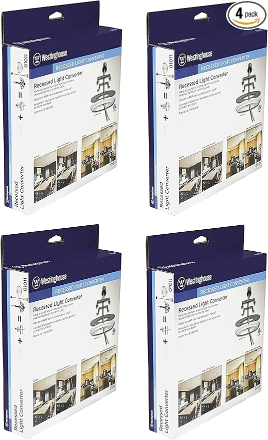 Westinghouse 0101100 Recessed Light Converter - 4 Pack | Amazon (US)