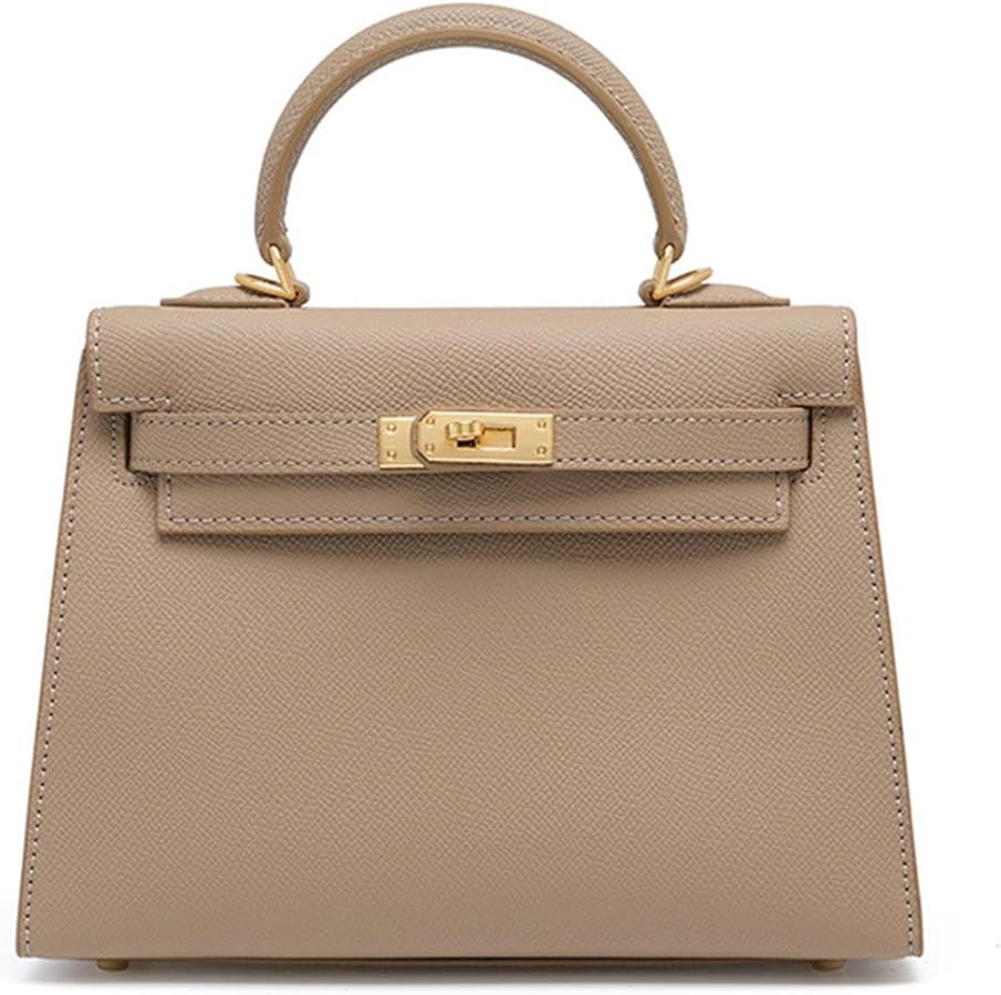 BAGLEV Fall Winter fashion cowhide high-grade genuine leather Kelly bag Mini crossbody small hand... | Amazon (US)