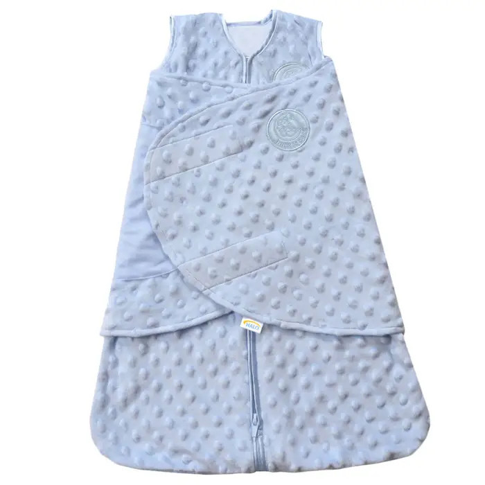CancelSwaddle Plushy Dot Velboa | BlueOK | Halo Sleep