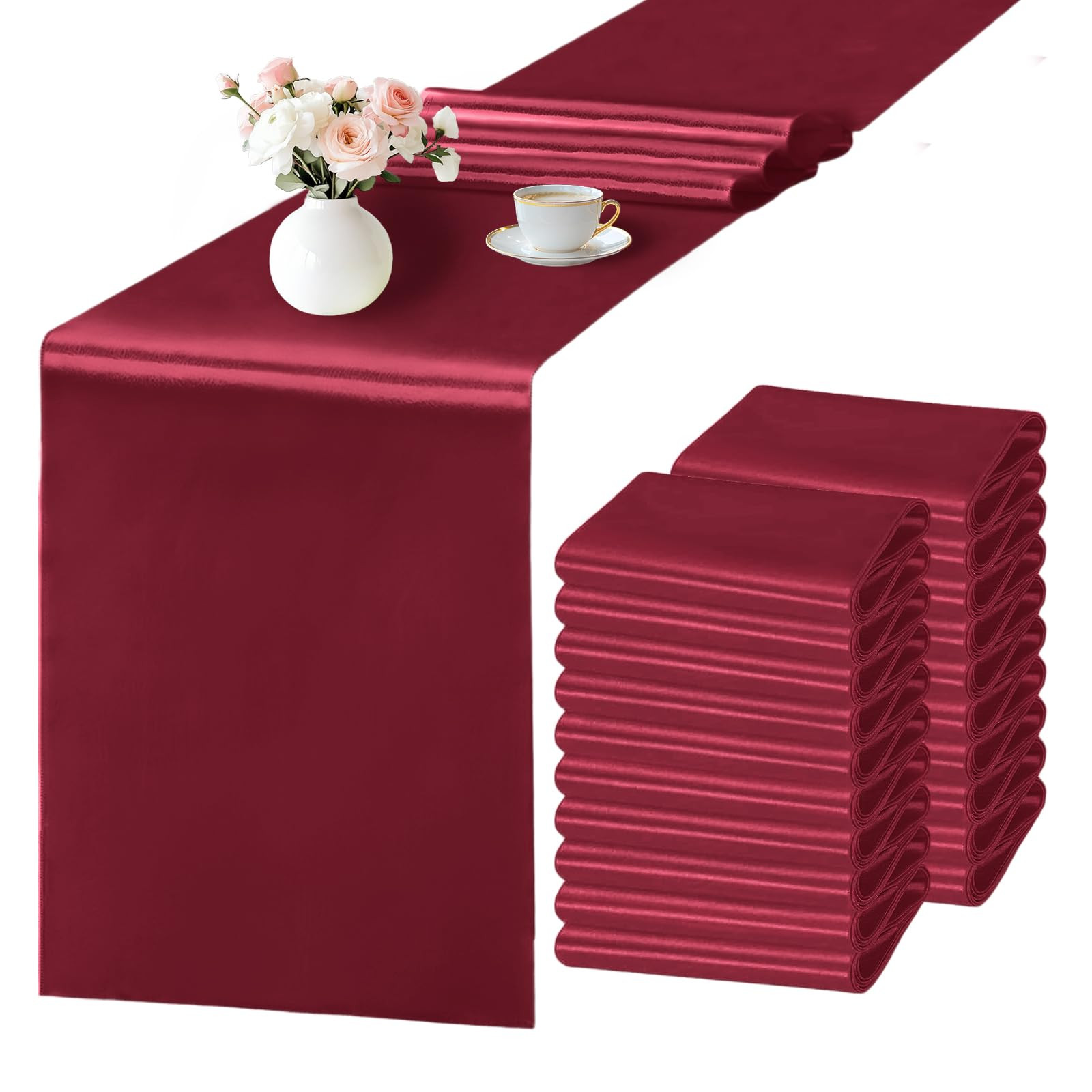Wine Red Table Runner | Amazon (US)