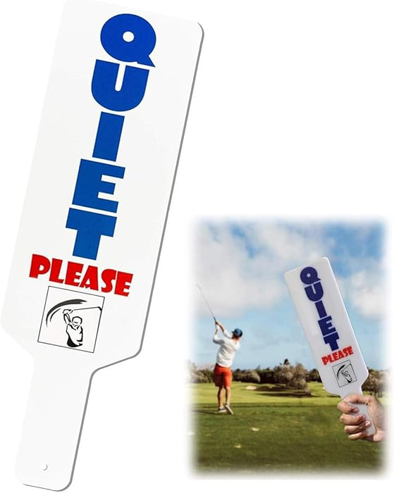 FINGER TEN Golf Quiet Sign Funny Gifts Cool Golfing Gag Tools for Men Dad Golfers Present Perfect... | Amazon (US)