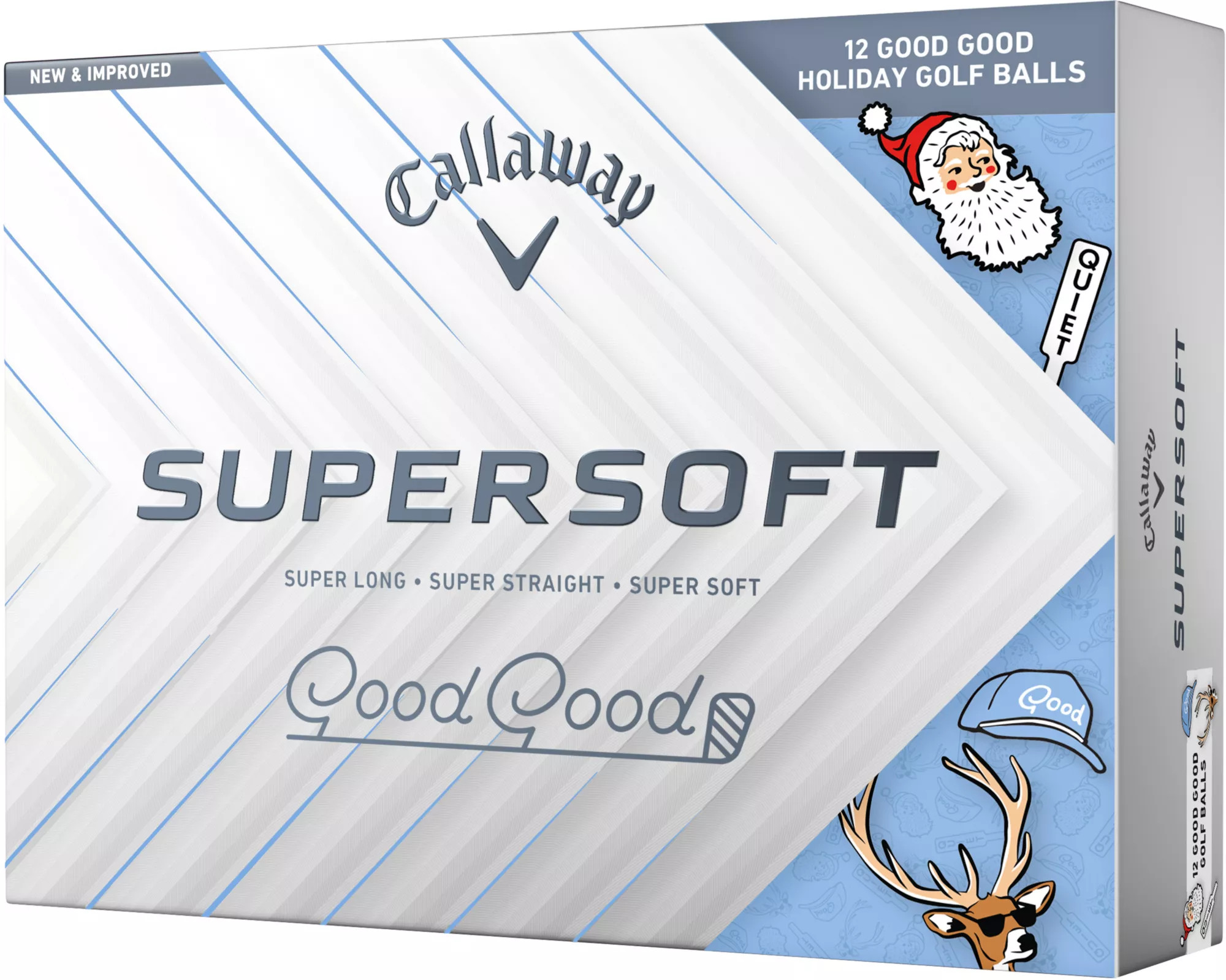 Callaway 2025 Supersoft Good Good Holiday Golf Balls, Men's, White | Golf Galaxy