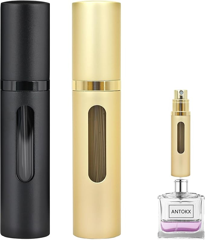 Perfume Travel Refillable Bottle - 2-Pack 5ML Pocket Perfume Atomizer, Travel Perfume Atomizer Re... | Amazon (US)