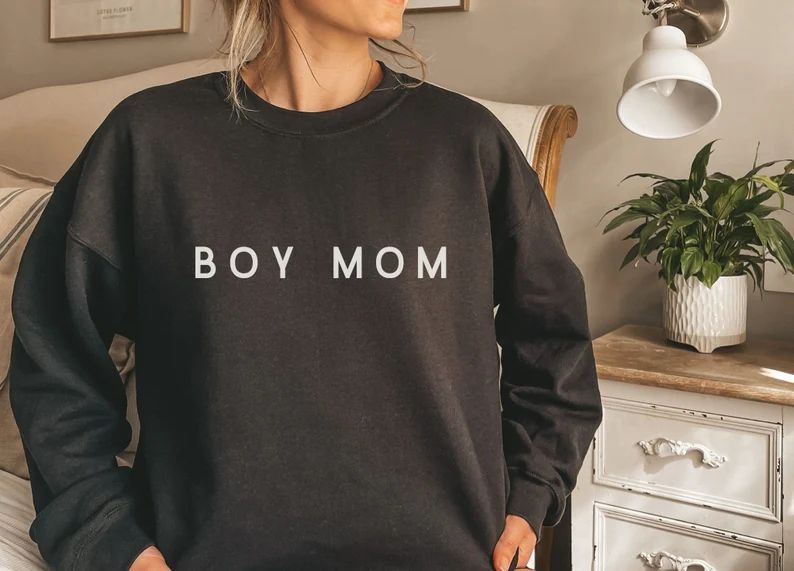 Boy Mom Sweatshirt Unisex Sweatshirt New Mom Sweatshirt - Etsy | Etsy (US)
