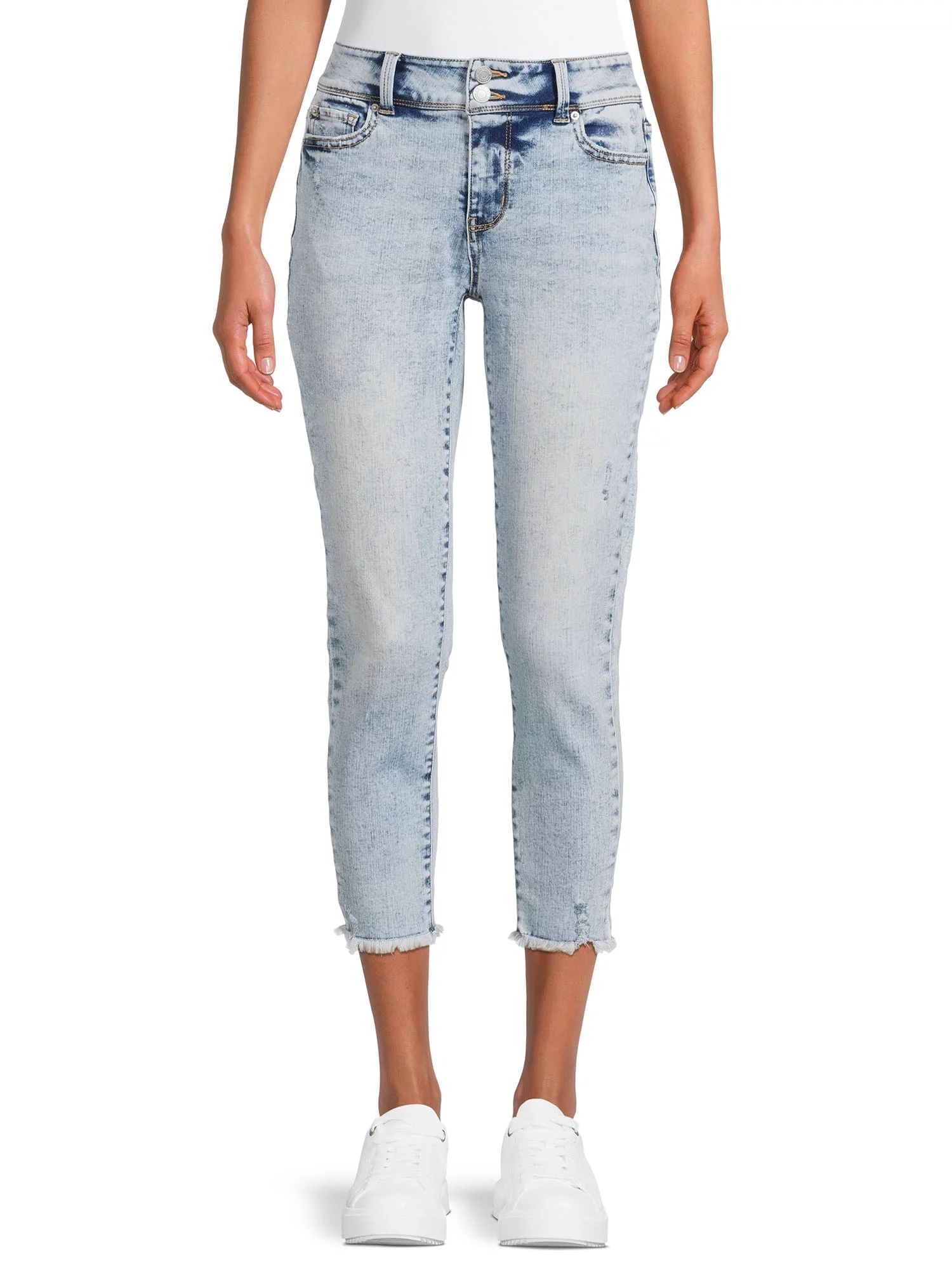 Time and Tru Women's Stretch Denim Capri Jeans | Walmart (US)