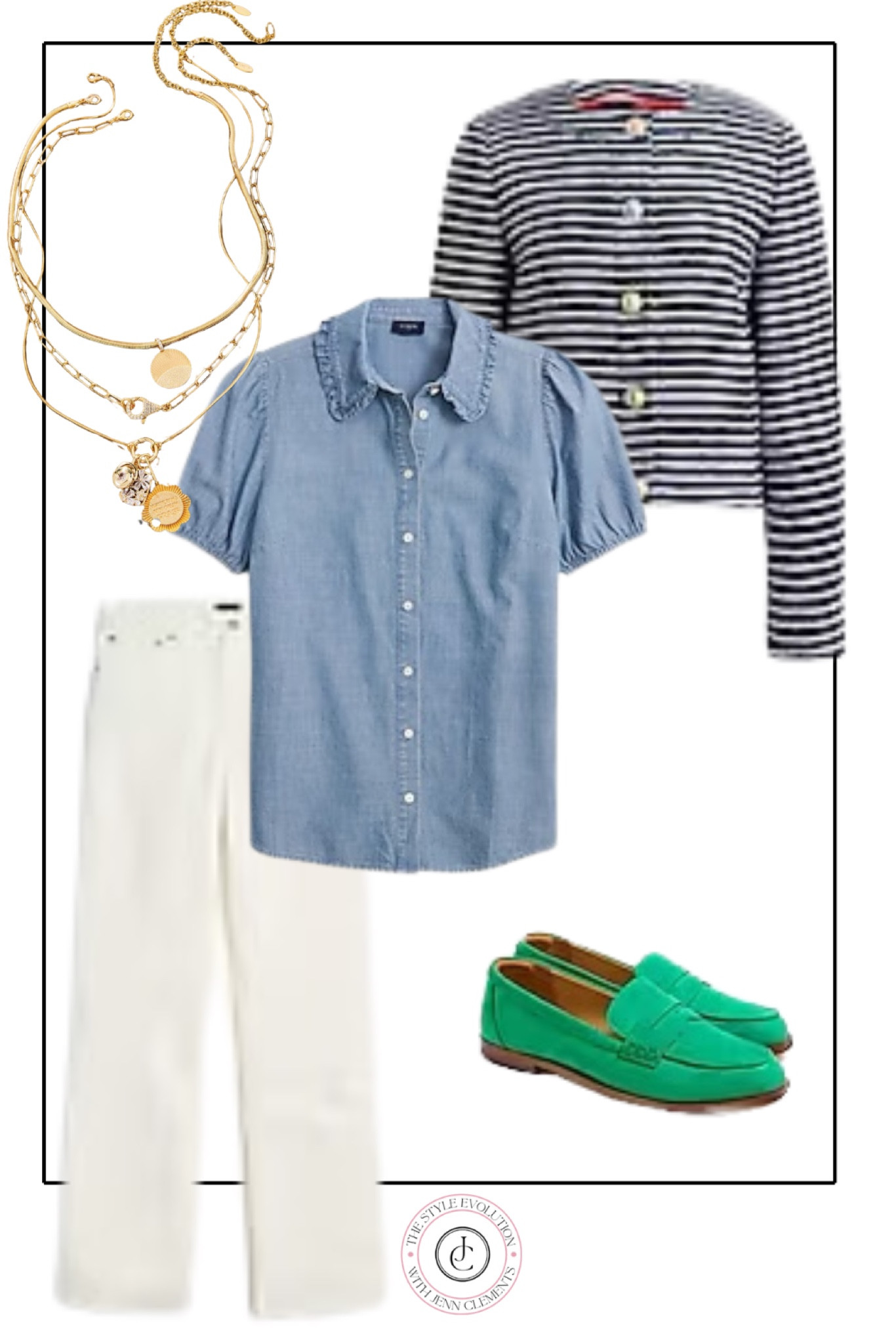 A pop of spring green💚 adds to this chic fun outfit

#LTKFindsUnder100 #LTKSaleAlert #LTKStyleTip