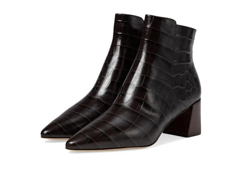 Cole Haan Womens Catlyn Block Bootie, Dark Chocolate Crock Print, 6-B US | Amazon (US)