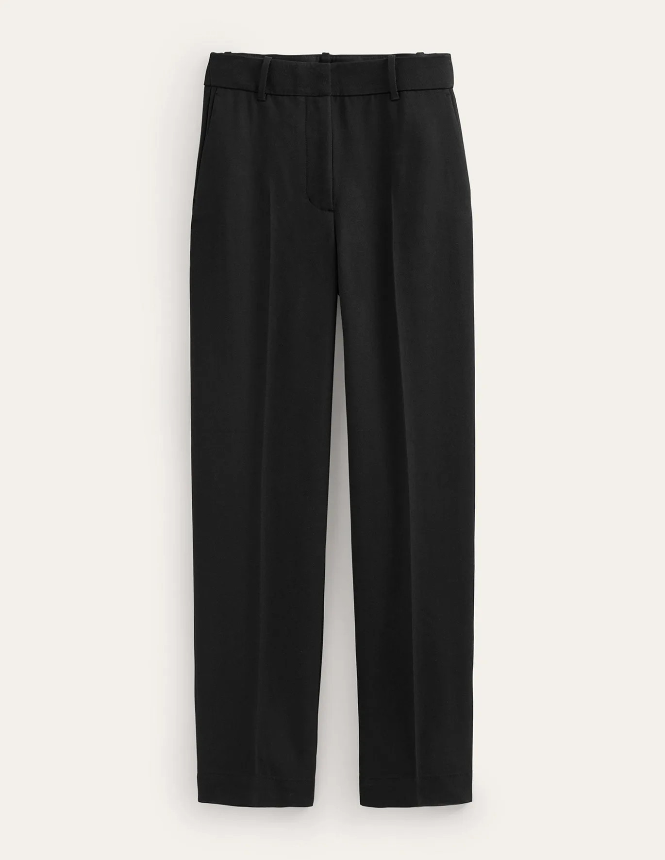 Tailored Tapered Trousers - Black | Boden (UK & IE)