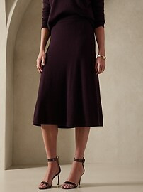 Cashmere Midi Sweater Skirt | Banana Republic Factory