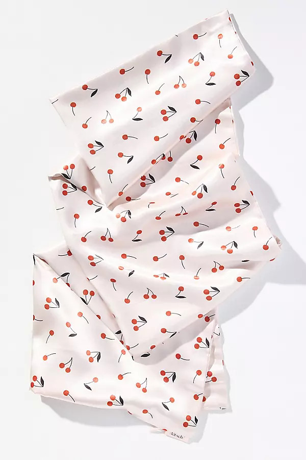 Cherry Print Satin Standard Pillowcase | Anthropologie (US)