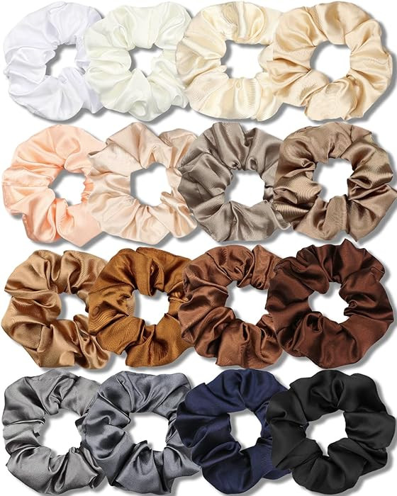 IVARYSS Satin Scrunchies for Women, Soft Than Silk for Hair, Fashion Ties and Bands for Thin | Th... | Amazon (US)