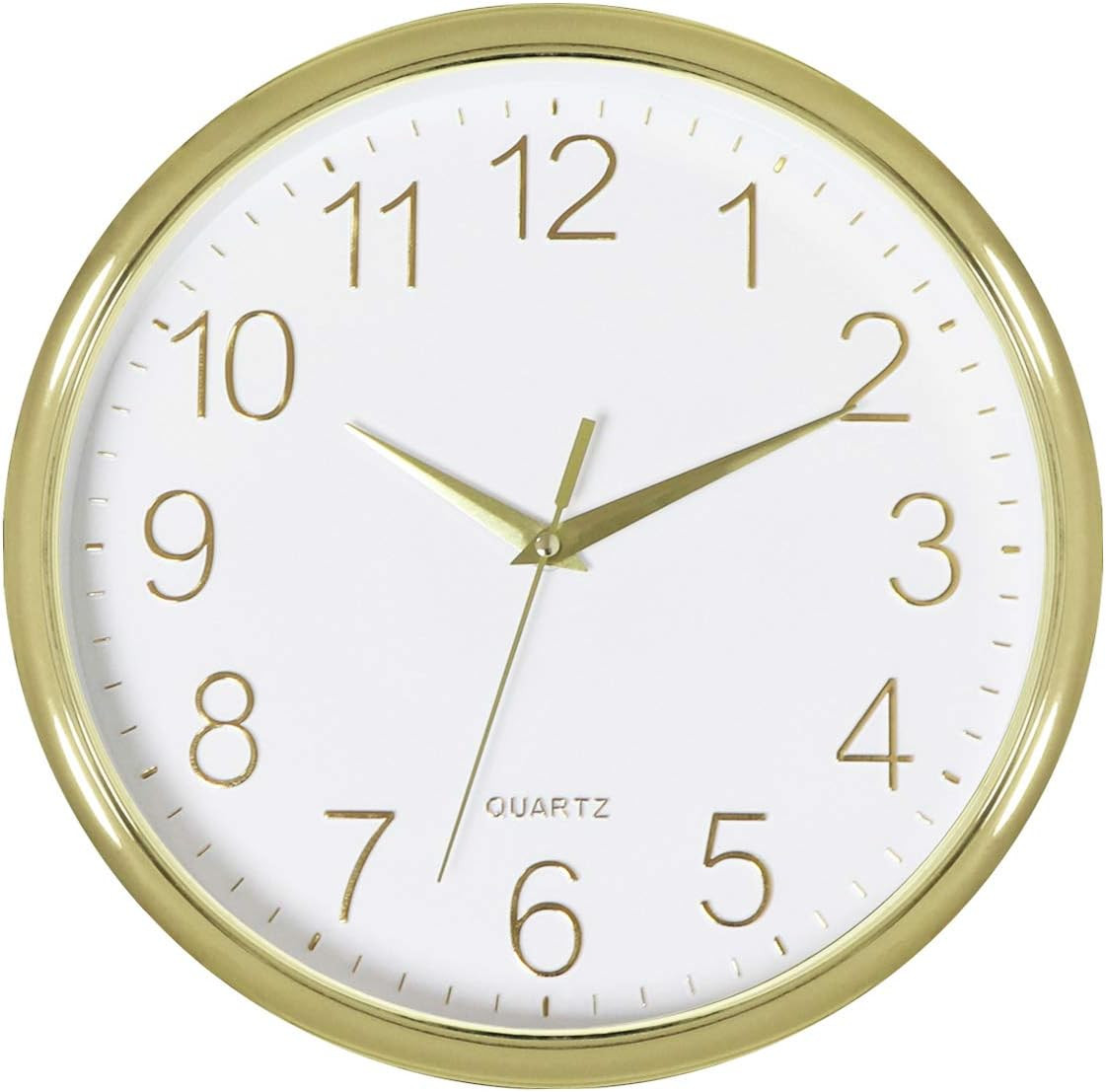 Foxtop Silent Non-Ticking Quartz Battery Operated Wall Clock for Living Room Bedroom Home Office ... | Amazon (US)