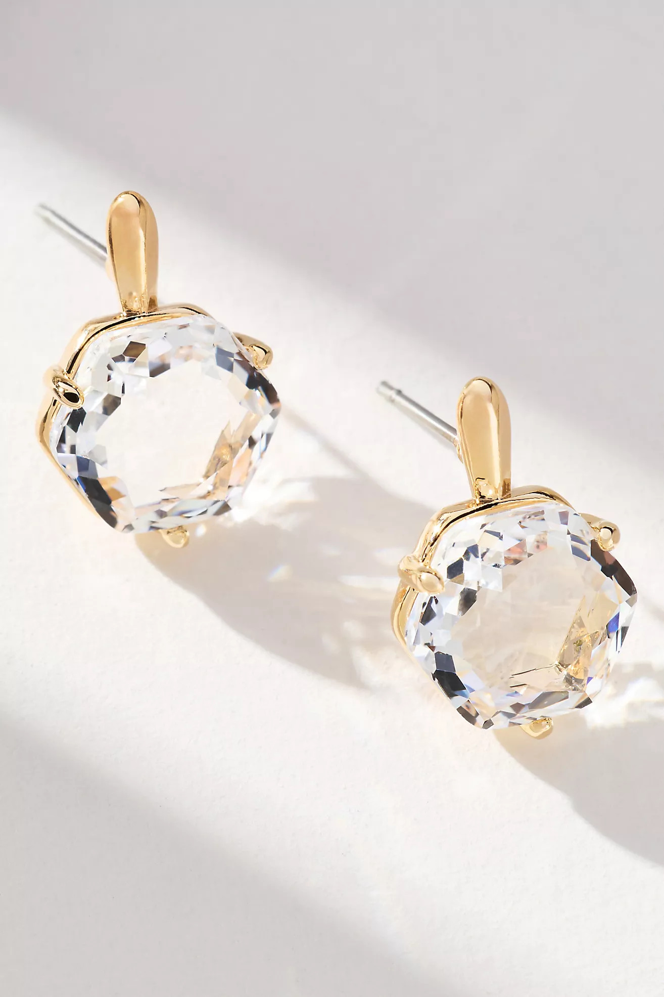 Hexagon Stone Post Earrings | Anthropologie (US)