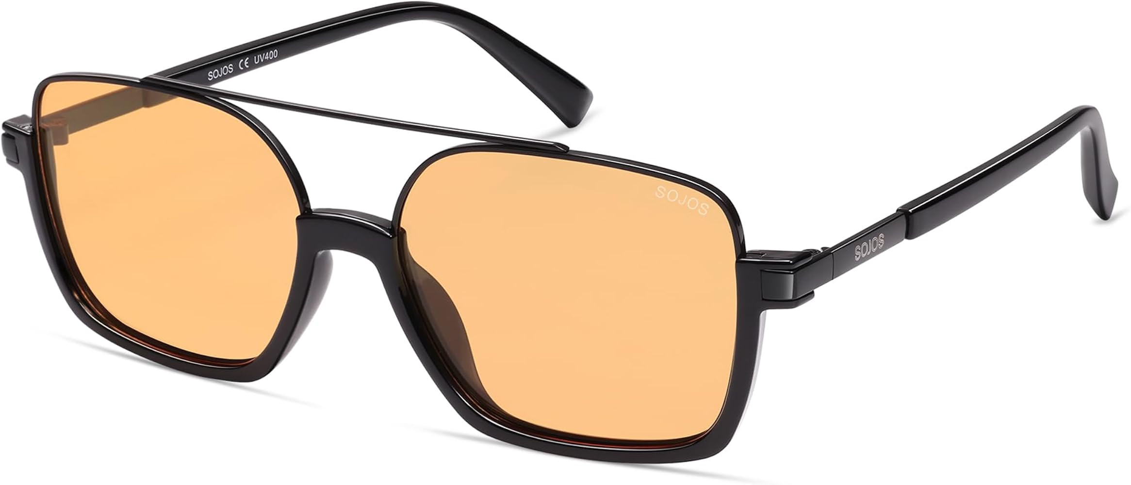 SOJOS Trendy Aviator Sunglasses for Women Men Polarized Retro Square Y2K Oversized Sun Glasses SJ... | Amazon (US)